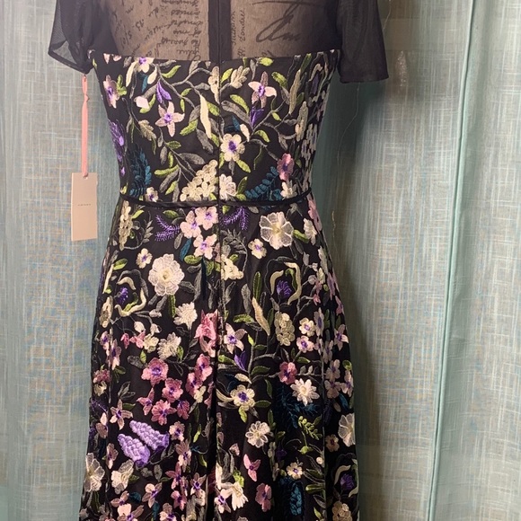 Alex Marie Floral Embroidered High Low Dress - Picture 10 of 16